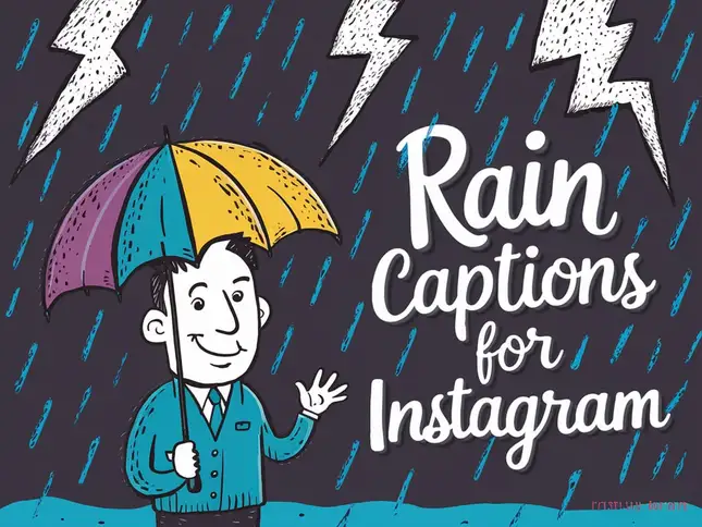 Rain Captions for Instagram