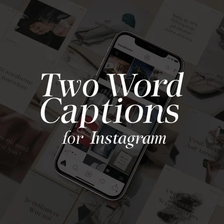 Two Word Captions for Instagram