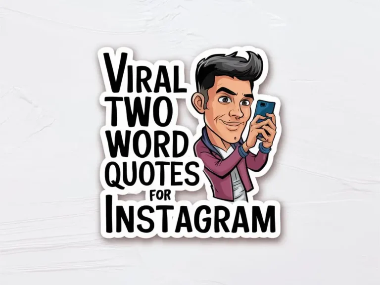 Viral Two Word Quotes for Instagram